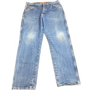 Wrangler Relaxed Fit Jeans Sz Men 40x33 FR‎ Work Safety ARC Rating 23.7 ATPV